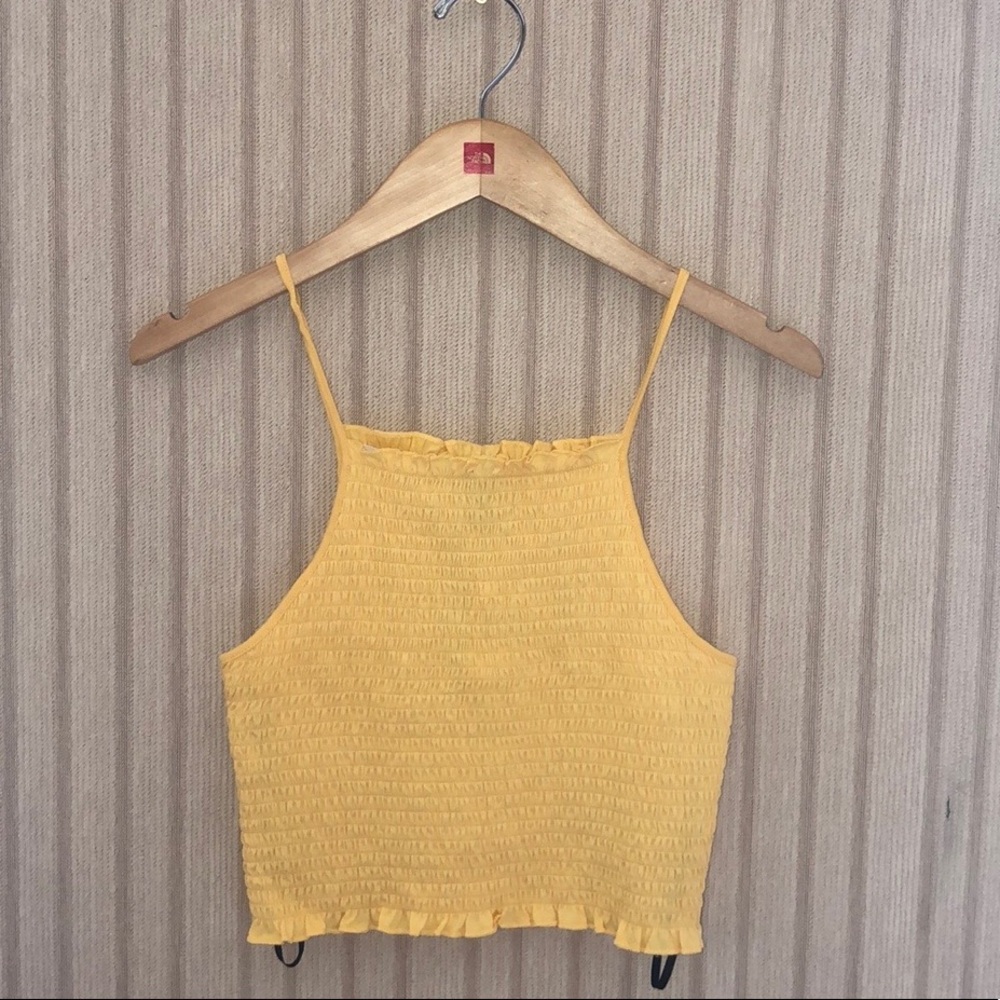 Forever 21 yellow crop top
